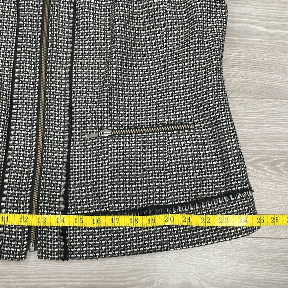 Sejour 3/4 Sleeve Zipper Front Tweed Jacket Blazer 14W - Picture 8 of 16